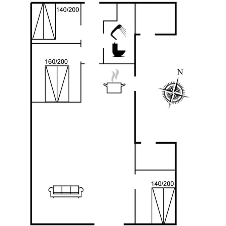 Feriehus Asser - 400m From The Sea By Interhome Saltum